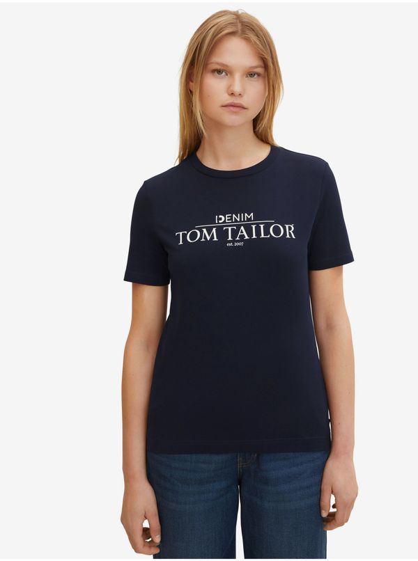 Tom Tailor Dark Blue Women's T-Shirt Tom Tailor Denim - Women