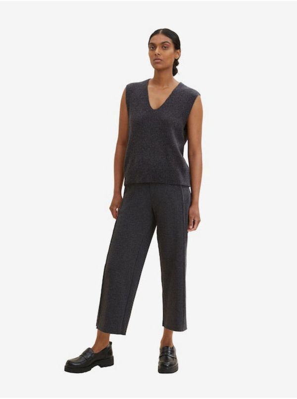 Tom Tailor Dark Grey Women's Annealed Pants Tom Tailor - Women