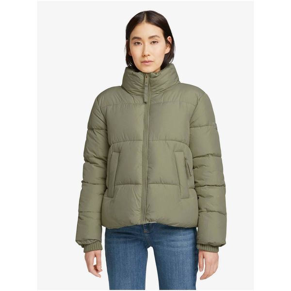 Tom Tailor Green Women's Quilted Winter Jacket Tom Tailor - Women