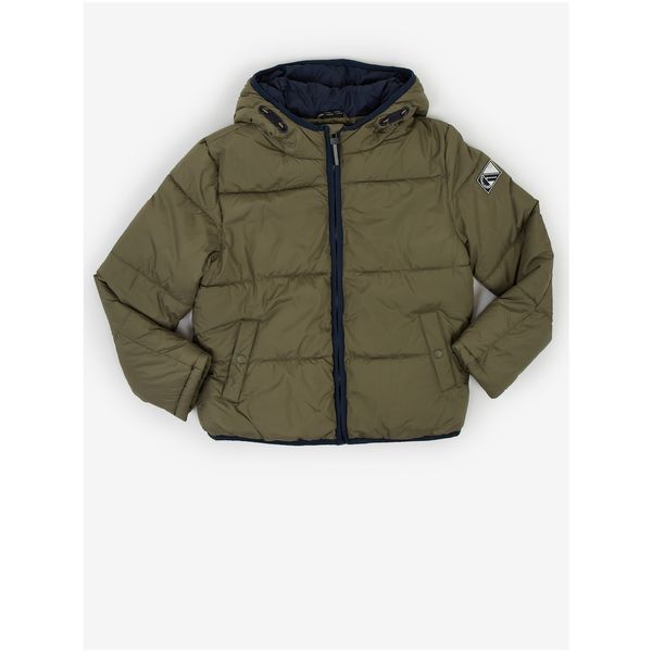 Tom Tailor Khaki Boys Quilted Jacket with Hood Tom Tailor - Boys