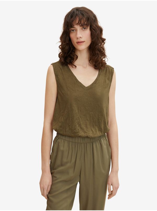 Tom Tailor Khaki Women Basic T-Shirt Tom Tailor - Women