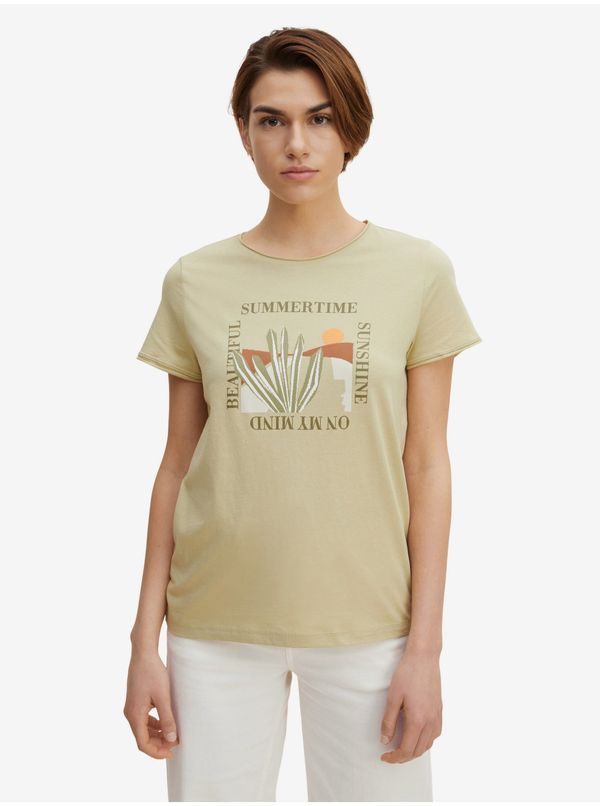 Tom Tailor Light Green Women's T-Shirt Tom Tailor - Women