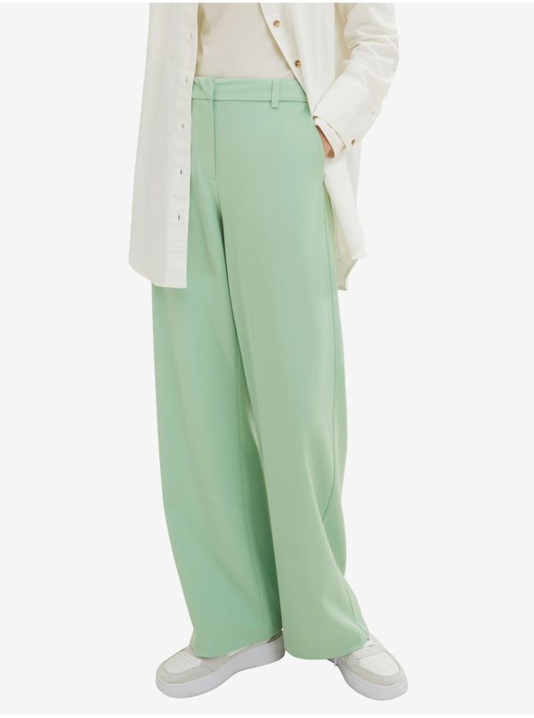 Tom Tailor Light Green Women's Wide Pants Tom Tailor - Women