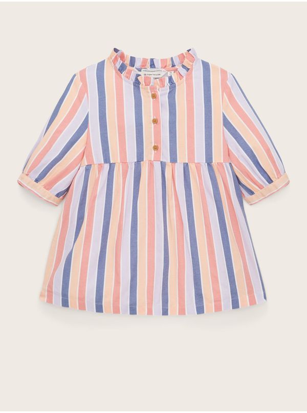 Tom Tailor Orange-Blue Girly Striped Blouse Tom Tailor - Girls