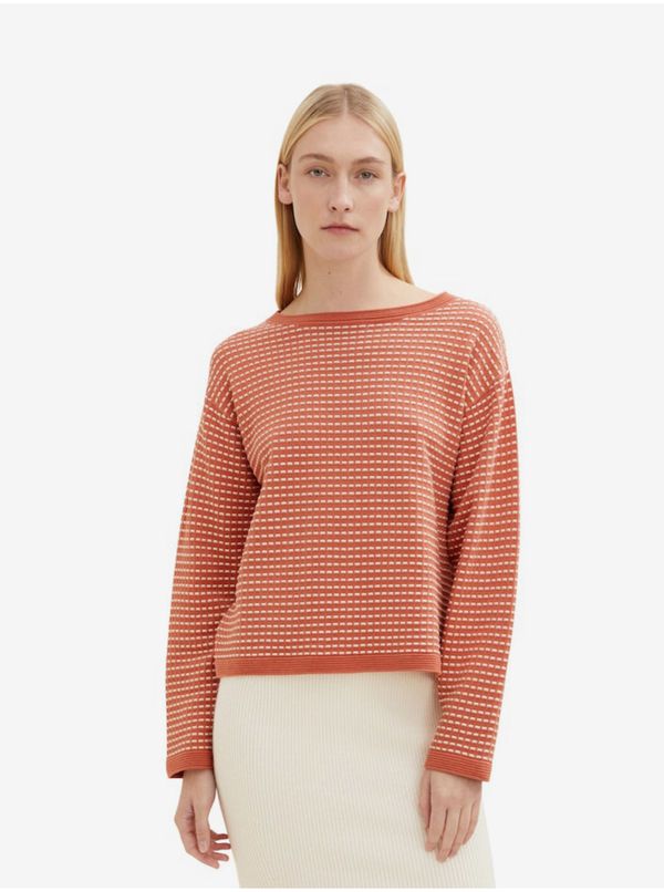 Tom Tailor Orange Women Patterned Sweater Tom Tailor - Women