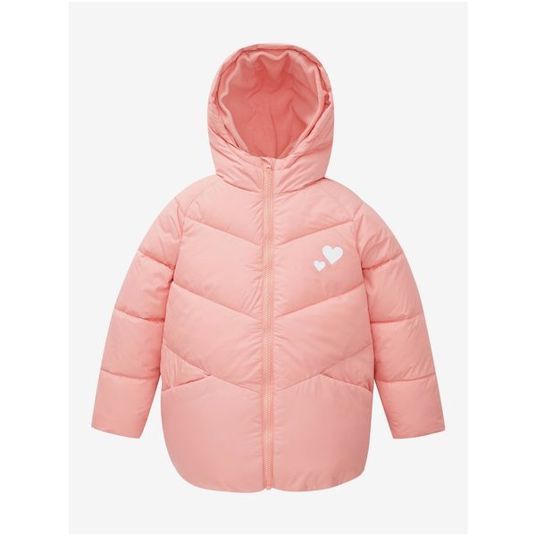 Tom Tailor Pink Girly Quilted Winter Coat with Hood Tom Tailor - Girls