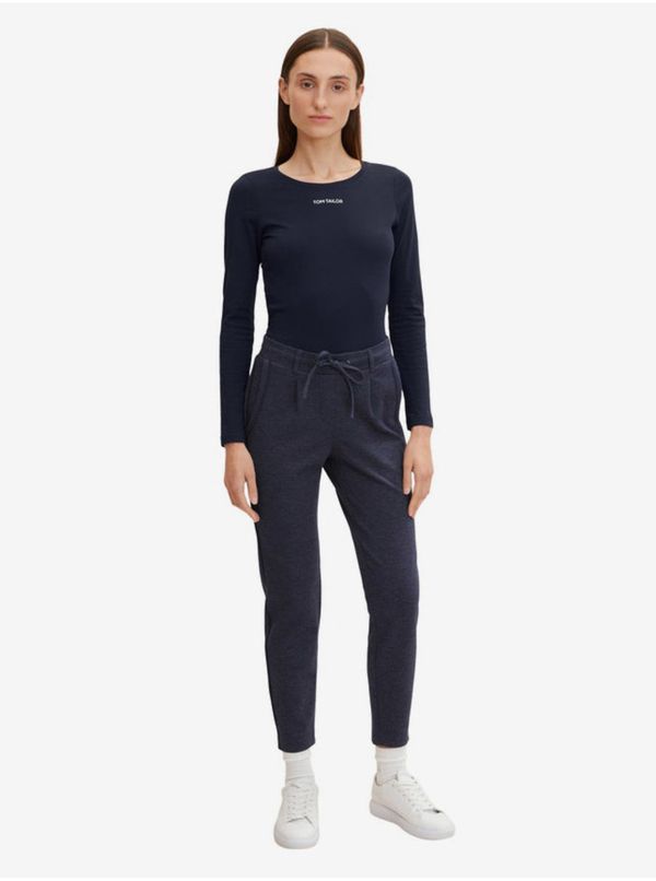 Tom Tailor Tom Tailor Dark Blue Women's Brindle Sweatpants - Women