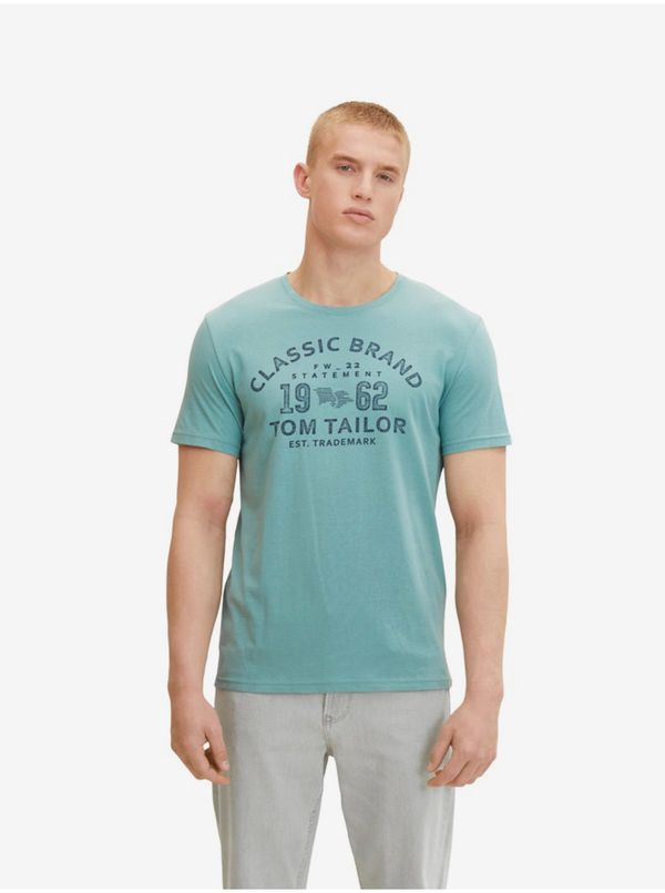 Tom Tailor Turquoise Men's T-Shirt Tom Tailor - Men's