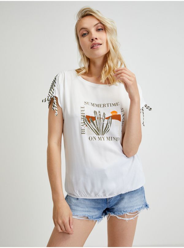 Tom Tailor White Women's T-Shirt Tom Tailor - Women