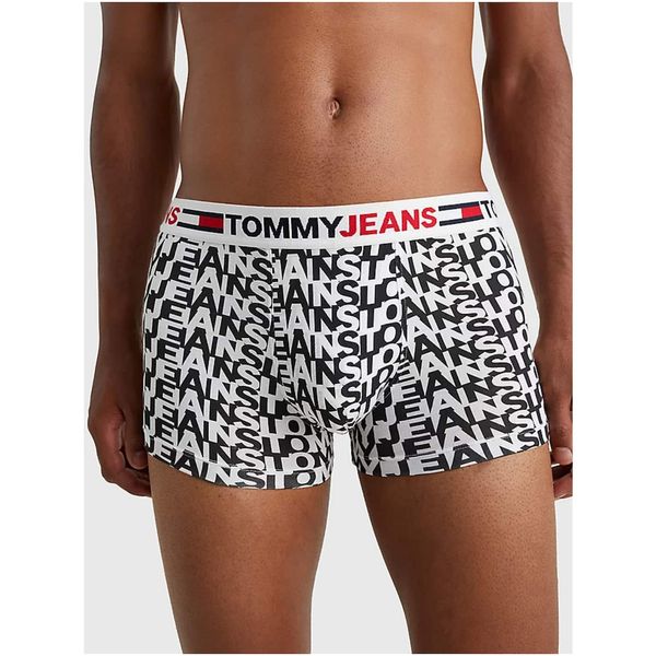Tommy Hilfiger Black & White Men's Patterned Boxers Tommy Jeans - Men