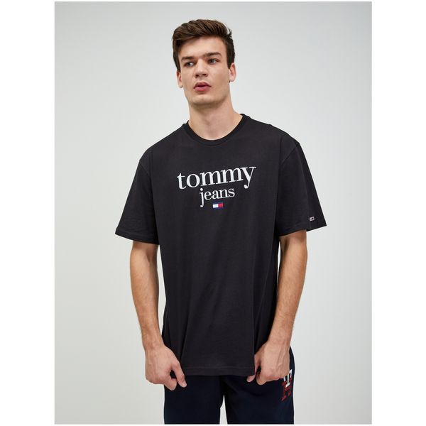 Tommy Hilfiger Black Men's T-Shirt Tommy Jeans - Men's