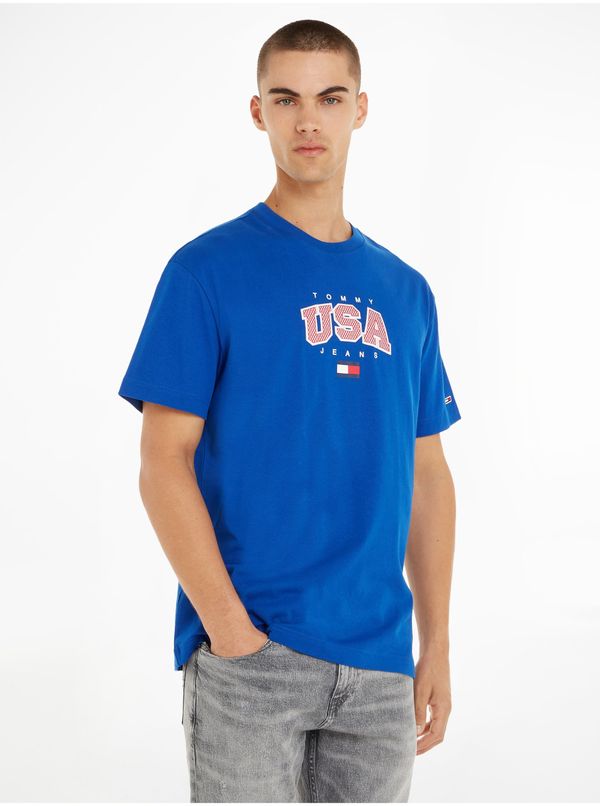Tommy Hilfiger Blue Men's T-Shirt Tommy Jeans Modern Sport - Men