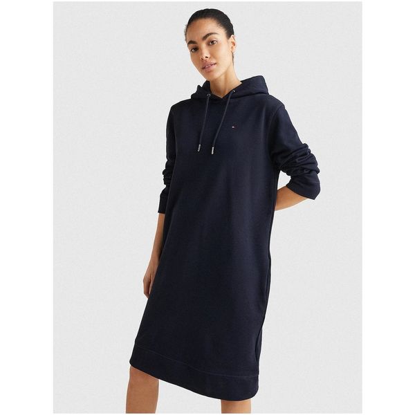 Tommy Hilfiger Dark Blue Women's Hooded Sweatshirt Tommy Hilfiger - Women