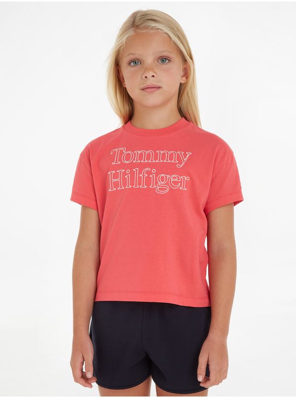 Tommy Hilfiger Dark pink girly T-shirt Tommy Hilfiger - Girls