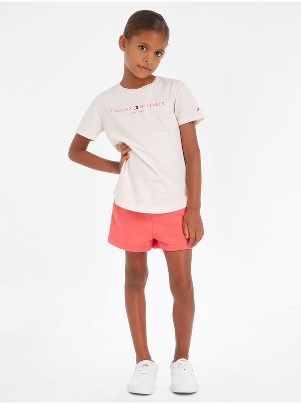 Tommy Hilfiger Girls' T-shirt and shorts set in pink Tommy Hilfiger - Girls