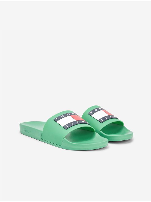 Tommy Hilfiger Green Male Slippers Tommy Jeans - Men