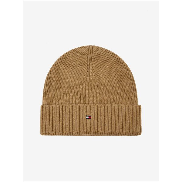 Tommy Hilfiger Khaki Men's Ribbed Winter Cap Tommy Hilfiger - Mens