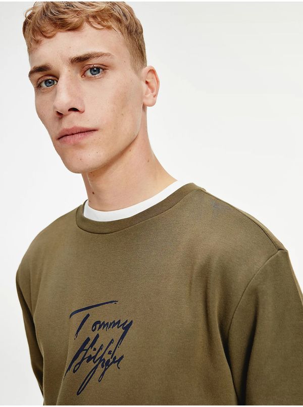 Tommy Hilfiger Khaki Men's Sweatshirt Tommy Hilfiger - Mens