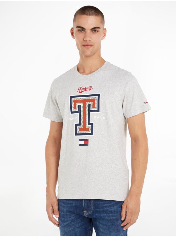 Tommy Hilfiger Light grey Men's T-Shirt Tommy Jeans Modern Sport - Men