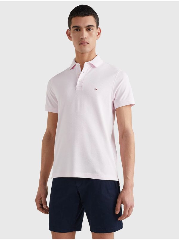 Tommy Hilfiger Light pink mens polo shirt Tommy Hilfiger 1985 Slim Polo - Men