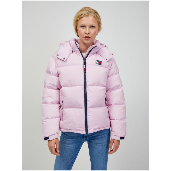 Tommy Hilfiger Light Pink Women's Quilted Jacket Tommy Jeans - Women