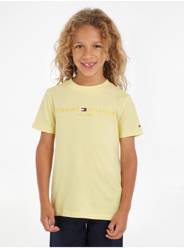Tommy Hilfiger Light yellow children's T-shirt Tommy Hilfiger - Boys