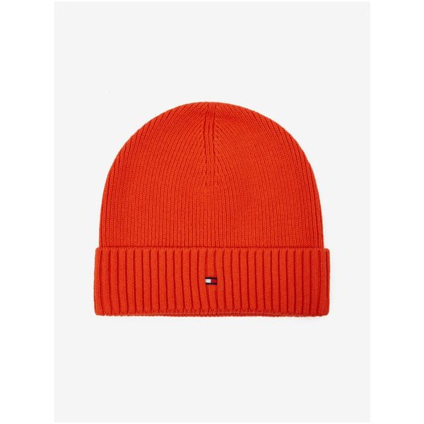 Tommy Hilfiger Orange Men's Ribbed Winter Cap Tommy Hilfiger - Men