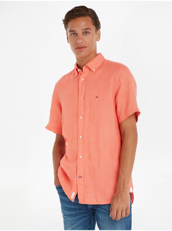 Tommy Hilfiger PIGMENT DYED LINEN RF SHIRT S/S Tommy Hilfiger - Men