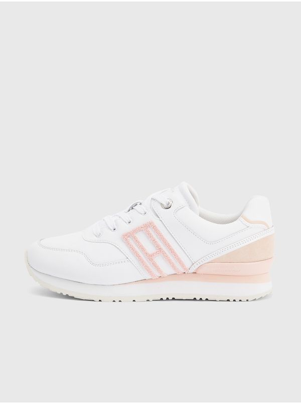 Tommy Hilfiger Pink-White Women's Leather Sneakers Tommy Hilfiger - Women