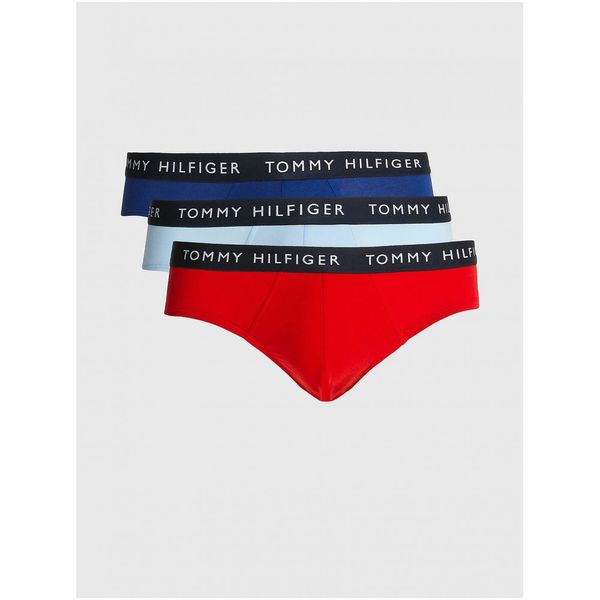 Tommy Hilfiger Set of three men's briefs in red and blue Tommy Hilfiger Underwea - Men