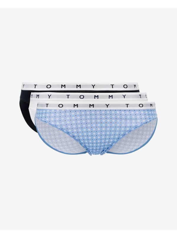 Tommy Hilfiger Set of three pieces of panties in black, white and blue Tommy Hilfiger - Women