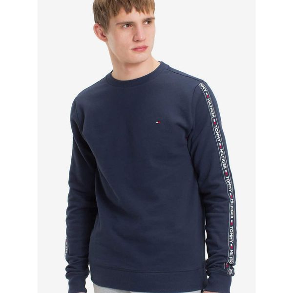 Tommy Hilfiger Tommy Hilfiger Blue Mens Sweatshirt Track Top LS HWK - Mens