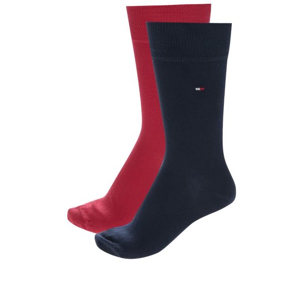 Tommy Hilfiger Tommy Hilfiger Set of two pairs of men's socks in blue and red Tommy Hi - Men