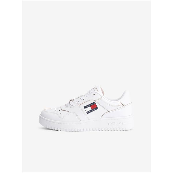 Tommy Hilfiger Tommy Jeans White Women's Leather Sneakers Tommy Hilfiger - Women
