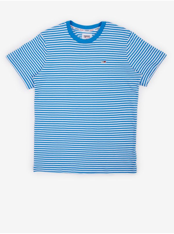 Tommy Hilfiger White and blue men's striped T-Shirt Tommy Jeans - Men