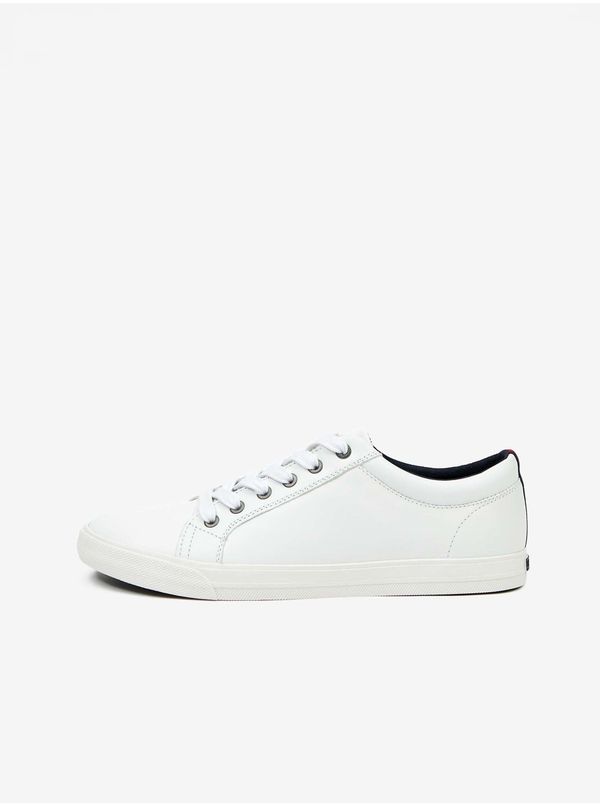 Tommy Hilfiger White Men's Leather Sneakers Tommy Hilfiger - Mens