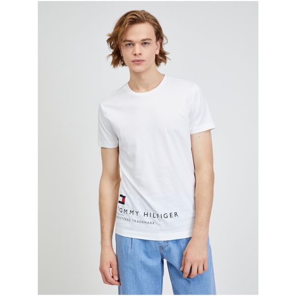 Tommy Hilfiger White Men's T-Shirt Tommy Hilfiger - Men's