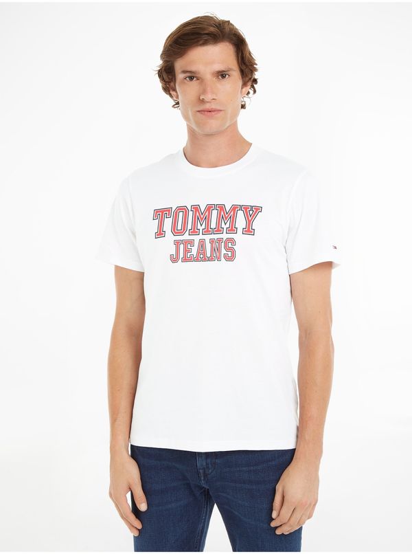 Tommy Hilfiger White Men's T-Shirt Tommy Jeans Essential - Men