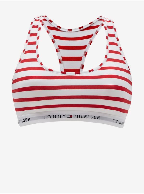 Tommy Hilfiger White-Red Ladies Striped Bra Tommy Hilfiger - Ladies