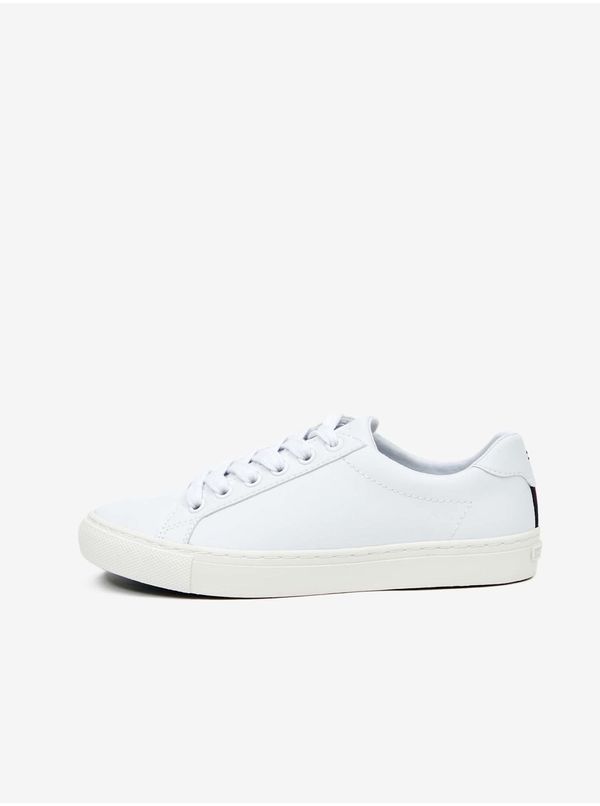 Tommy Hilfiger White Women's Leather Sneakers Tommy Hilfiger - Women