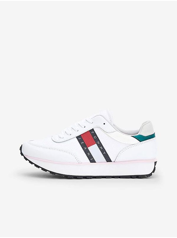 Tommy Hilfiger White Women's Leather Sneakers Tommy Jeans - Women