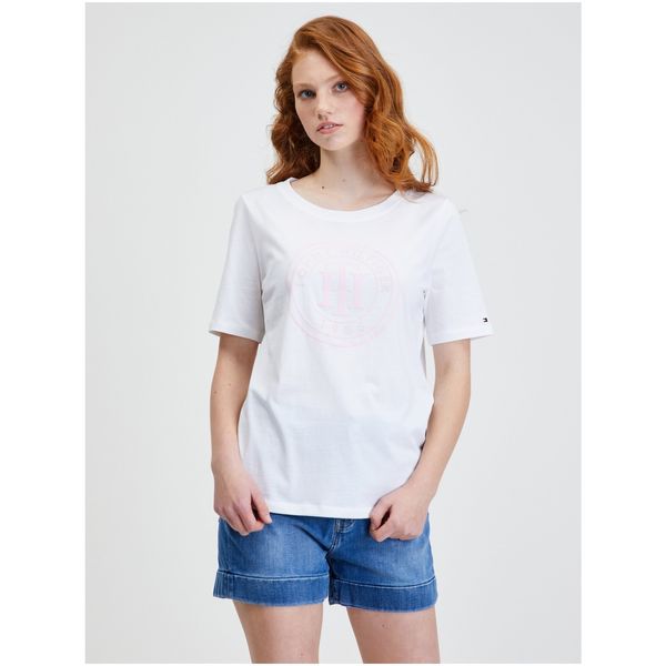 Tommy Hilfiger White Women's T-Shirt Tommy Hilfiger - Women