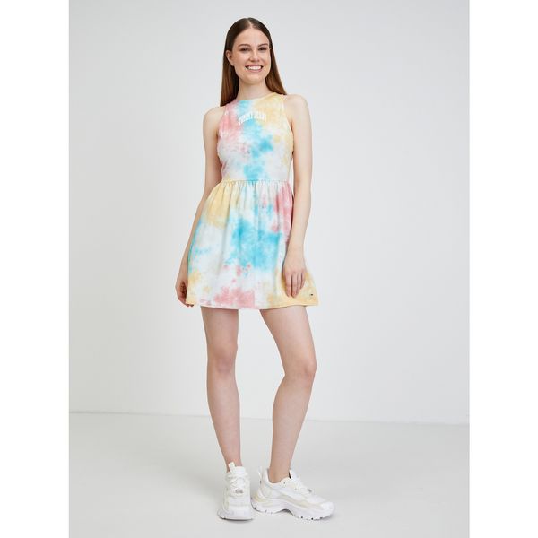 Tommy Hilfiger Yellow-blue batik dress Tommy Jeans - Women