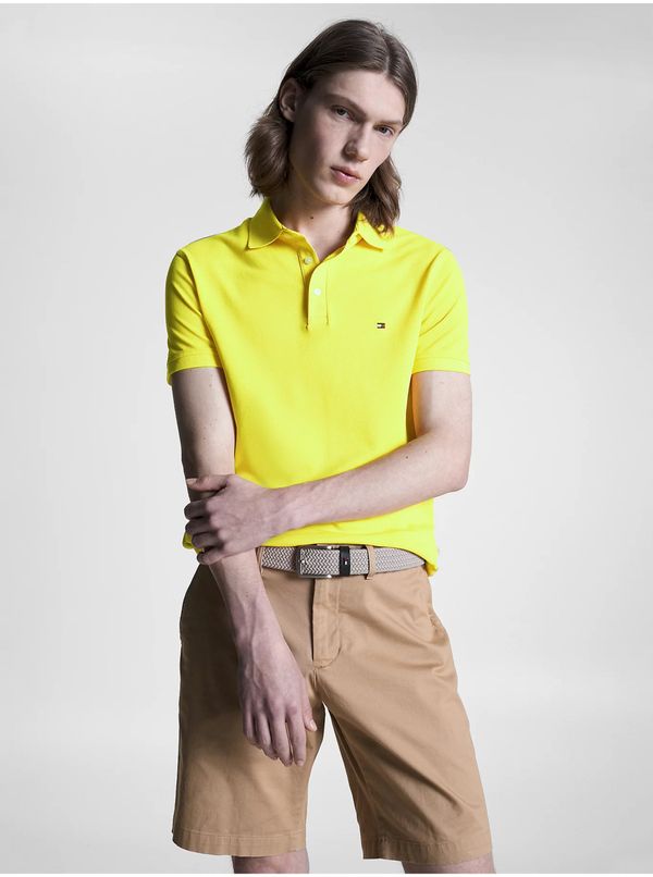 Tommy Hilfiger Yellow Mens Polo T-Shirt Tommy Hilfiger 1985 Slim Polo - Men
