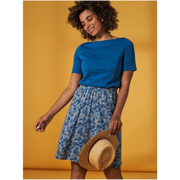 Tranquillo Blue Women's Patterned Skirt Tranquillo - Women