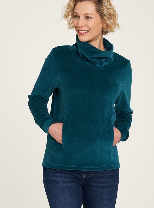 Tranquillo Kerosene Velvet Sweatshirt with Tranquillo Collar - Women