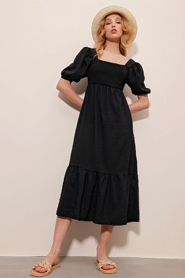 Trend Alaçatı Stili Trend Alaçatı Stili Dress - Black - A-line