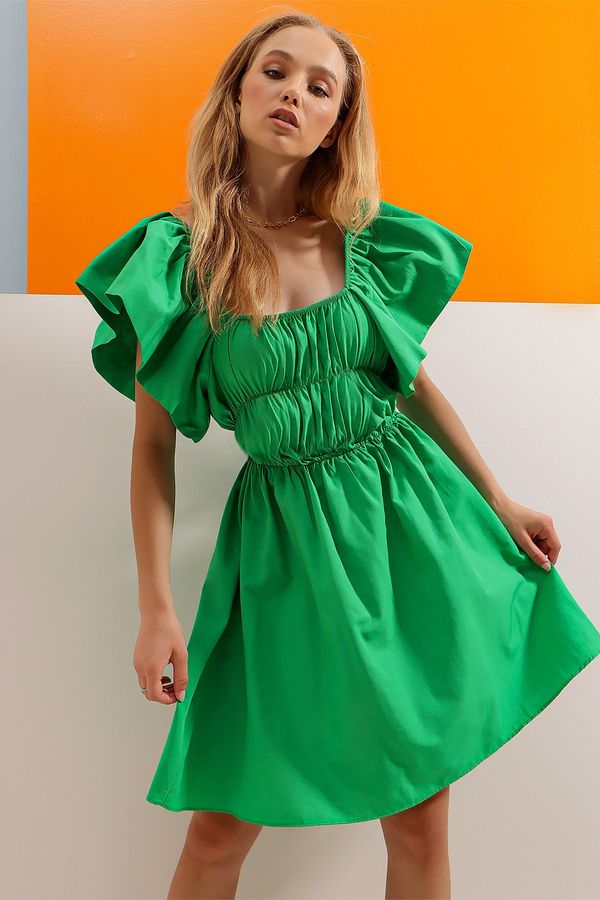 Trend Alaçatı Stili Trend Alaçatı Stili Dress - Green - A-line