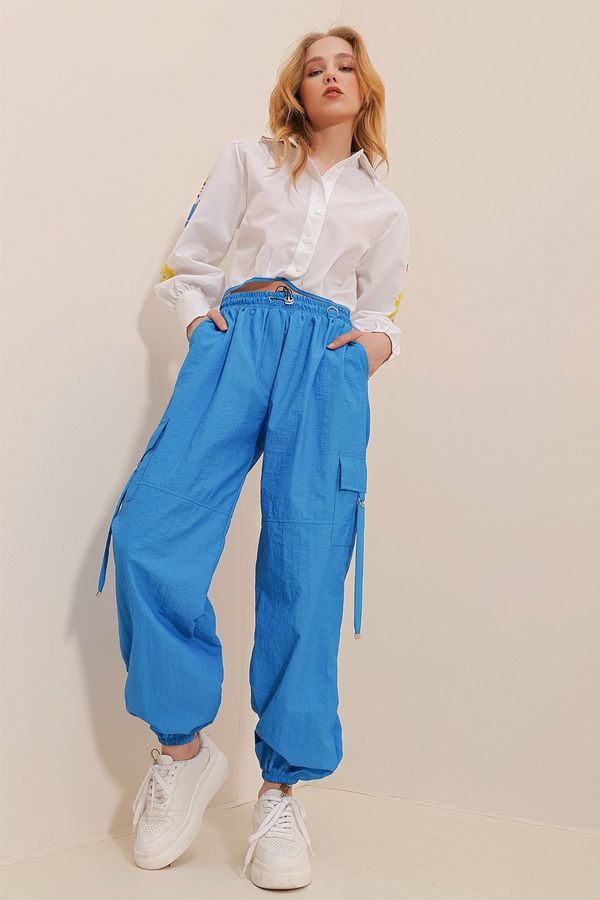 Trend Alaçatı Stili Trend Alaçatı Stili Pants - Navy blue - Joggers