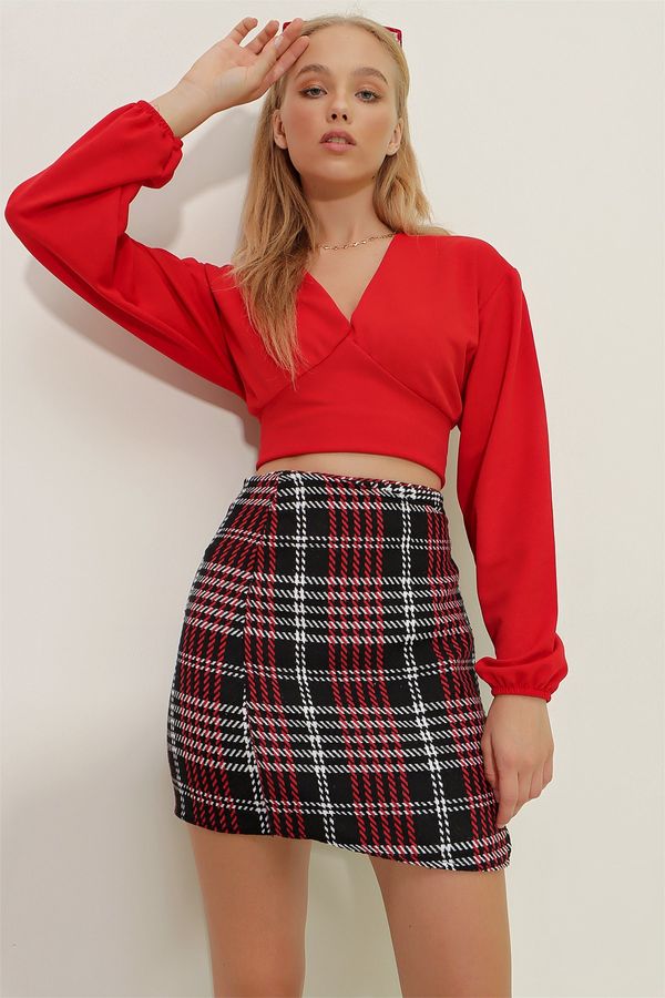 Trend Alaçatı Stili Trend Alaçatı Stili Skirt - Multi-color - Mini